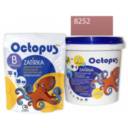 ЭПОКСИДНАЯ ЗАТИРКА OCTOPUS ZATIRKA 2-КОМП. ЦВЕТ РОЗОВО-КОРАЛОВЫЙ 8252 1,25 КГ (8252-1)