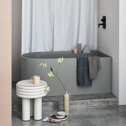 ВАННА ОТДЕЛЬНОСТОЯЩАЯ CIELO ARCADIA FEBE 140X80 СМ, СЕРАЯ (FEBAT-BR)