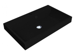 РАКОВИНА НАКЛАДНАЯ КАМЕННАЯ 70 СМ MIRAGGIO VARNA 700 MIRASTONE, ЧЕРНЫЙ (0000450)