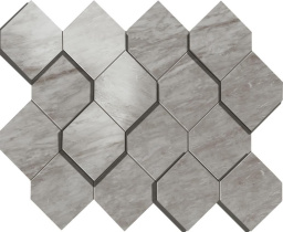 Фото плитки ATLAS CONCORDE MARVEL STONEBARDIGLIO GREY MOS. ESAGONO 3D 28,2Х35,3 из коллекции ATLAS CONCORDE MARVEL STONE 