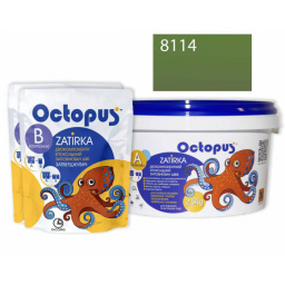 ЭПОКСИДНАЯ ЗАТИРКА OCTOPUS ZATIRKA 2-КОМП. ЦВЕТ ЗЕЛЕНО-МЯТНЫЙ 8114 2,5 КГ (8114-2)