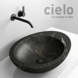 КЕРАМИЧЕСКАЯ РАКОВИНА 60 СМ CIELO LE GIARE, ЧЕРНЫЙ МРАМОР (LGLA60-NQ)