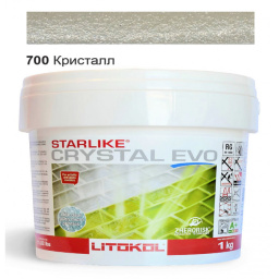 ЭПОКСИДНАЯ ЗАТИРКА LITOKOL STARLIKE EVO CRYSTAL 700 КРИСТАЛЛ (ХАМЕЛЕОН) 1 КГ (CREVO0001)