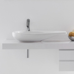 КЕРАМИЧЕСКАЯ РАКОВИНА-СТОЛЕШНИЦА 90 СМ LAUFEN IL BAGNO ALESSI ONE, БЕЛЫЙ (H8149754001041)
