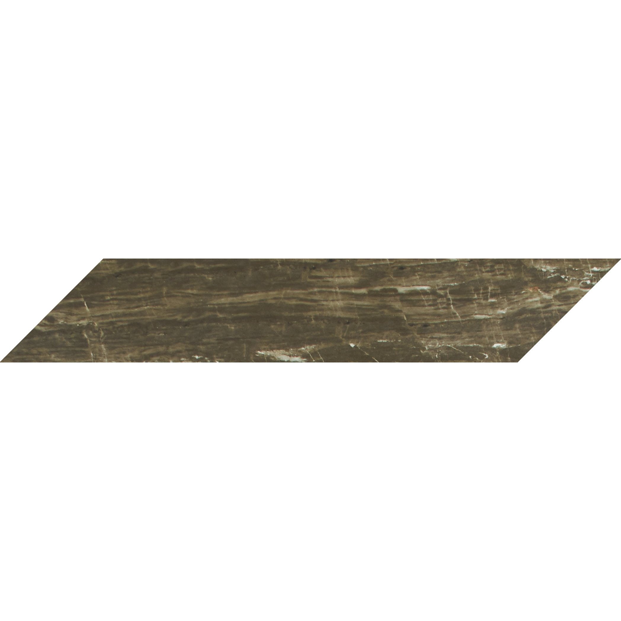 Фото плитки APAVISA NANOESSENCE 7.0 BROWN LAPPATO CHEVRON 9.77x48.37 из коллекции APAVISA NANOESSENCE 7.0 