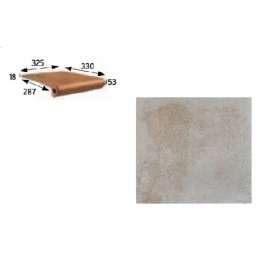 Керамогранит GRES ARAGON ANTIC CENIZA PELDANO PZ270 32,5x33x1,8 из коллекции GRES ARAGON ANTIC 