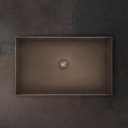 РАКОВИНА НАКЛАДНАЯ 60X35 СМ GESSI HABITO, МЕДЬ МАТОВАЯ (54606-708)