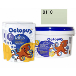 ЭПОКСИДНАЯ ЗАТИРКА OCTOPUS ZATIRKA 2-КОМП. ЦВЕТ ЗЕЛЕНО-МЯТНЫЙ 8110 2,5 КГ (8110-2)