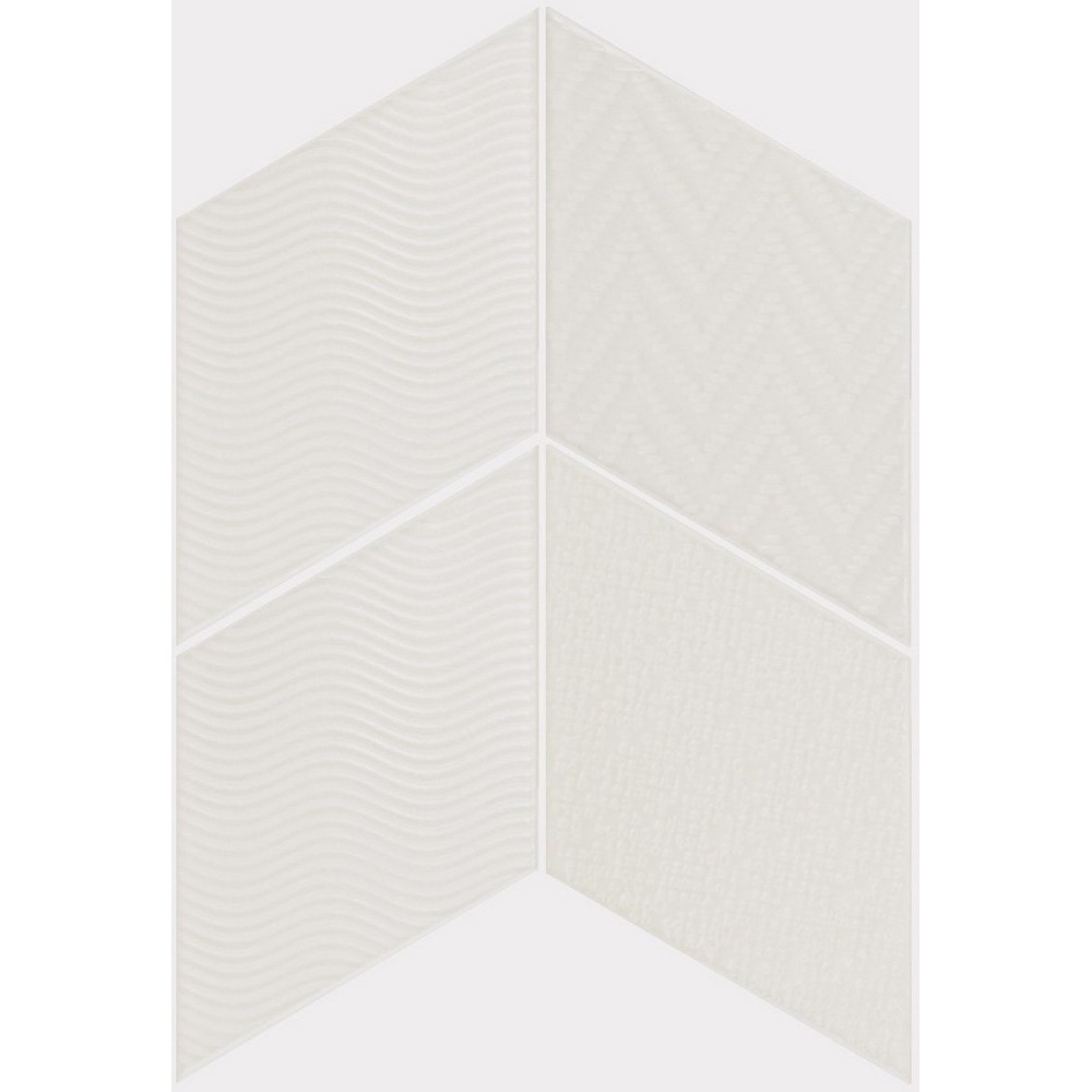 Фото плитки EQUIPE RHOMBUS WHITE 14X24 из коллекции EQUIPE RHOMBUS 