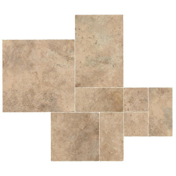 Фото плитки ATLAS CONCORD AIX BEIGE TUMBLED MULTIFORMATO KIT THICK 0,9 SM A04Y из коллекции ATLAS CONCORDE AIX 