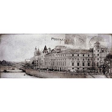 Фото плитки CERAMIKA KONSKIE POSTCARD GREY 2 INSERTO 20x50 ДЕКОР из коллекции  