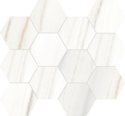 Фото плитки RONDINE CANOVA LASA WHITE MOSAICO ESAGONA 303X350 из коллекции RONDINE CANOVA 
