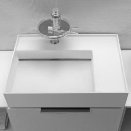 КЕРАМИЧЕСКАЯ РАКОВИНА 60 СМ СО СКРЫТЫМ СЛИВОМ LAUFEN KARTELL, БЕЛЫЙ МАТОВЫЙ (H8103347571111)