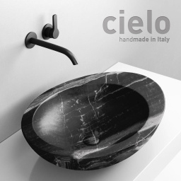КЕРАМИЧЕСКАЯ РАКОВИНА 60 СМ CIELO LE GIARE, ЧЕРНЫЙ МРАМОР (LGLA60-BC)