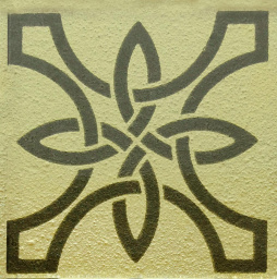 Фото плитки KOTTO TAKO GTР 73002 TEMPLAR BEIGE GOLD 7,3X7,3X0,8 из коллекции KOTTO TAKO 