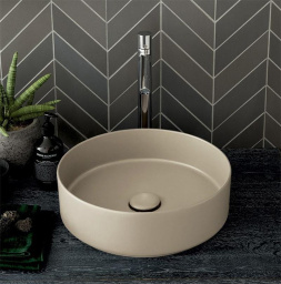 РАКОВИНА НАКЛАДНАЯ 40 СМ CIELO SHUI COMFORT, БЕЖЕВЫЙ (SHCOLAT40-LN)