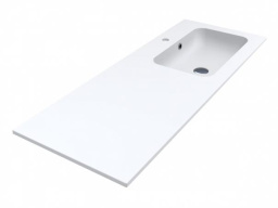 КЕРАМИЧЕСКАЯ ВСТРАИВАЕМАЯ РАКОВИНА 120 СМ MIRAGGIO DELLA 1200 R, БЕЛЫЙ МАТОВЫЙ (0000914)