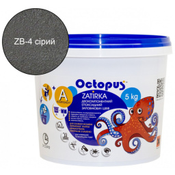 ЭПОКСИДНАЯ ЗАТИРКА OCTOPUS ZATIRKA 2-КОМП. ЦВЕТ СЕРЫЙ 5 КГ (8394-5)