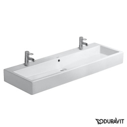 КЕРАМИЧЕСКАЯ РАКОВИНА 120 СМ DURAVIT VERO, БЕЛАЯ (0454120026)