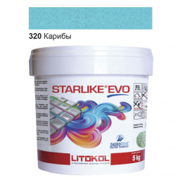 ЭПОКСИДНАЯ ЗАТИРКА LITOKOL STARLIKE EVO 320 КАРИБЫ 5 КГ (STEVOACR0005)