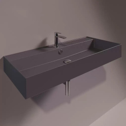 КЕРАМИЧЕСКАЯ РАКОВИНА 101 CМ SIMAS AGILE, MATTE ANTRACITE (AG 101)