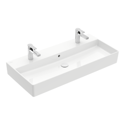 РАКОВИНА ПОДВЕСНАЯ 100Х47 VILLEROY&BOCH MEMENTO 2.0, WHITE ALPIN (4A22A401)
