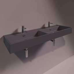 КЕРАМИЧЕСКАЯ РАКОВИНА 141 CМ SIMAS AGILE, MATTE ANTRACITE (AG 141D)