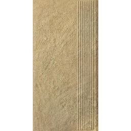 Фото плитки PARADYZ KLINKIER EREMITE BEIGE STOPNICA PROSTA STRUKTURA MAT 30X60 из коллекции PARADYZ KLINKER EREMITE 