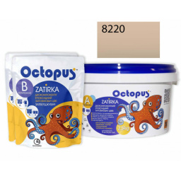 ЭПОКСИДНАЯ ЗАТИРКА OCTOPUS ZATIRKA 2-КОМП. ЦВЕТ КОРИЧНЕВО-ПЕРСИКОВЫЙ 8220 2,5 КГ (8220-2)