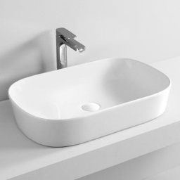 КЕРАМИЧЕСКАЯ РАКОВИНА 65 СМ ARTCERAM GHOST, WHITE GLOSSY (GHL002 01; 00)
