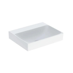 УМЫВАЛЬНИК НАКЛАДНОЙ 500 ММ С ВЕРТИКАЛЬНЫМ ВЫПУСКОМ БЕЗ ОТВЕРСТИЯ И ПЕРЕЛИВА GEBERIT ONE, БЕЛЫЙ (505.031.01.6)