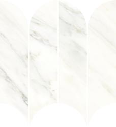 Фото плитки RAGNO INCANTO CALACATTA ESSENZA GLOSSY MOSAICO VENTAGLIO RCKS 28X31 из коллекции RAGNO INCANTO 