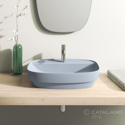КЕРАМИЧЕСКАЯ РАКОВИНА 60 СМ CATALANO GREEN LUX, ГОЛУБАЯ (160GRLXAS)