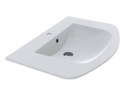 КЕРАМИЧЕСКАЯ ВСТРАИВАЕМАЯ РАКОВИНА 80 СМ MIRAGGIO DEA 800 MIRASOFT, БЕЛЫЙ МАТОВЫЙ (0001589)