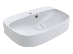 РАКОВИНА НАКЛАДНАЯ КАМЕННАЯ 62 СМ MIRAGGIO LIFOU MIRASOFT, БЕЛЫЙ МАТОВЫЙ (0001097)