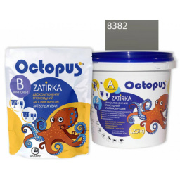 ЭПОКСИДНАЯ ЗАТИРКА OCTOPUS ZATIRKA 2-КОМП. ЦВЕТ 8382 СЕРО-ТЕПЛЫЙ 1,25 КГ (8382-1)