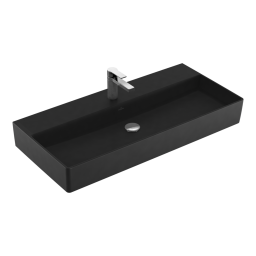 РАКОВИНА ПОДВЕСНАЯ 100Х47 VILLEROY&BOCH MEMENTO 2.0, EBONY (4A221HS5)