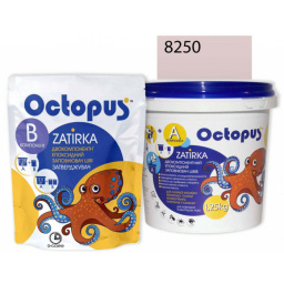 ЭПОКСИДНАЯ ЗАТИРКА OCTOPUS ZATIRKA 2-КОМП. ЦВЕТ РОЗОВО-КОРАЛОВЫЙ 8250 1,25 КГ (8250-1)