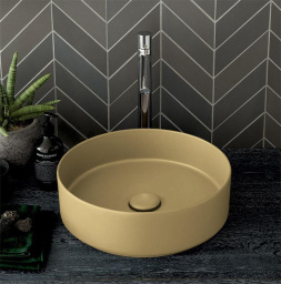 РАКОВИНА НАКЛАДНАЯ 40 СМ CIELO SHUI COMFORT, ПЕСОЧНЫЙ (SHCOLAT40-CN)