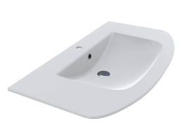 КЕРАМИЧЕСКАЯ ВСТРАИВАЕМАЯ РАКОВИНА 100 СМ MIRAGGIO DEA 1000 MIRASOFT, БЕЛЫЙ МАТОВЫЙ (0001591)