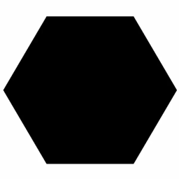 Фото плитки ALMERA CERAMICA VERSALLES BLACK HEX 19,8Х22,8 из коллекции ALMERA VERSALLES 