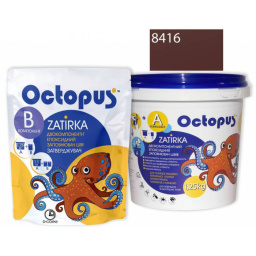 ЭПОКСИДНАЯ ЗАТИРКА OCTOPUS ZATIRKA 2-КОМП. ЦВЕТ КОРИЧНЕВО-КАПУЧИНО 8416 1,25 КГ (8416-1)