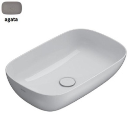 КЕРАМИЧЕСКАЯ РАКОВИНА 60*38 СМ GLOBO T-EDGE, СЕРЫЙ МАТОВЫЙ (B6R60AT)