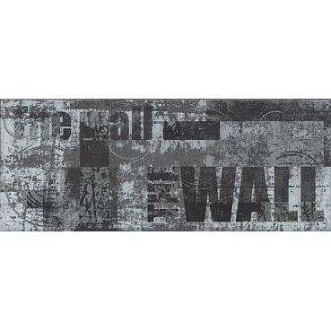 Фото плитки CERAMIKA KONSKIE THE WALL GRAPHITE 20x50 ДЕКОР из коллекции PARADYZ NIGHTWISH 