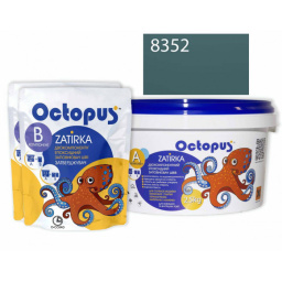 ЭПОКСИДНАЯ ЗАТИРКА OCTOPUS ZATIRKA 2-КОМП. ЦВЕТ 8352 СЕРО-ЗЕЛЕННЫЙ 2,5 КГ (8352-2)