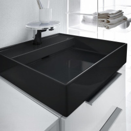 КЕРАМИЧЕСКАЯ РАКОВИНА 46 СМ LAUFEN KARTELL, ЧЕРНЫЙ ГЛЯНЦЕВЫЙ (H8153310201111)
