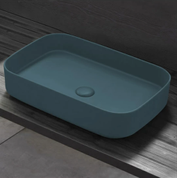 РАКОВИНА НАКЛАДНАЯ 60 СМ CIELO SHUI COMFORT, БИРЮЗОВЫЙ (SHCOLAR60-PL)