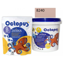ЭПОКСИДНАЯ ЗАТИРКА OCTOPUS ZATIRKA 2-КОМП. ЦВЕТ ПЕРСИКОВЫЙ 8240 1,25 КГ (8240-1)