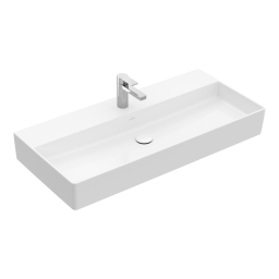 РАКОВИНА ПОДВЕСНАЯ 100Х47 VILLEROY&BOCH MEMENTO 2.0, WHITE ALPIN (4A221H01)