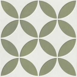 Фото плитки HARMONY MAYARI GREEN PETALS LT 22,3x22,3x0,9 из коллекции HARMONY MAYARI 
